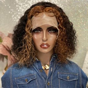 🌺 10” Deep Curly 💯 Brazilian Human Hair Wig 🌺